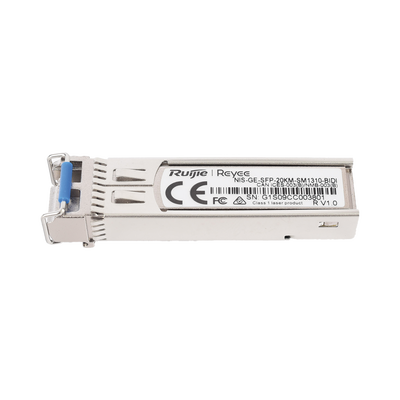 Transceptor SFP Industrial / BIDI Monomodo / 1 Gbps / 20 km (65616.80 ft) / TX 1310 nm / RX 1550 nm / Hot Swapping / -40° a 85° C