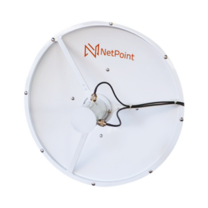 Antena parabólica / 2 ft (60 cm) / 3.3-3.9 GHz / 26-27 dBi / Polarización dual / N-hembra