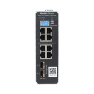 Switch Industrial PoE+ / 8 Puertos Gigabit / 1 PoE++ 60W / 7 PoE+ 30W / 2 SFP Uplink / 300W Total / Capacidad 20 Gbps / Layer 2