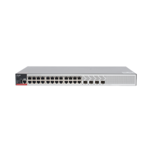 Switch PoE+ / 24 Puertos Gigabit / 4 Uplink SFP 2.5G / 370W PoE / 68 Gbps / 10 kV Surge / 1.72 in
