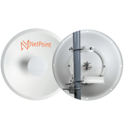 Antena Direccional Parabólica / 27 dBi / 4.9-7.2 GHz / Dual Polaridad Slant 45°/90° / 39.6 cm / Radomo Integrado