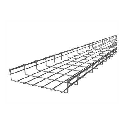 Charola Tipo Malla / 66x350 mm / Electro Zinc 15-20 μm / 368 Cables Cat6 / 3 m (9.84 ft)