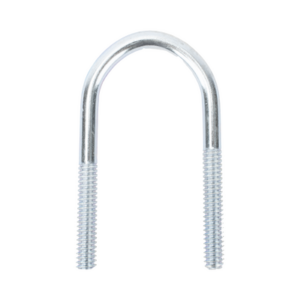 Abrazadera tipo U de 1/2", con acabado Electro Zinc, no incluye tuercas y arandelas