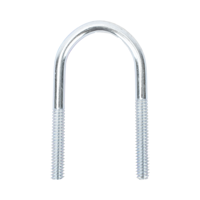 Abrazadera tipo U de 1/2", con acabado Electro Zinc, no incluye tuercas y arandelas