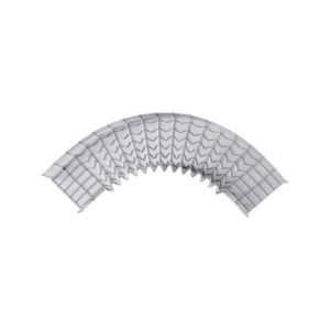 Curva Pre-Fabricada Horizontal / 90° / Peralte 54 mm / Ancho 100 mm / Electro Zinc 15-20 micras / Interior