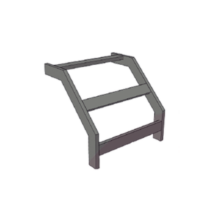 (CHCVET1X12EPK) CURVA VERTICAL EXTERIOR TUBULAR 1.5 DE PERALTE X 12 ANCHO PINTURA EPOX COLOR NEGRO, INCLUYE COPLe y tornilleria