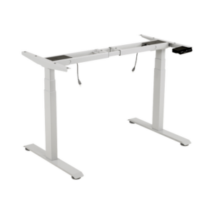 Base de Escritorio Motorizado Profesional / Altura Ajustable 60-125 cm (1.97-4.10 ft) / 3 Presets de Posiciones / Carga Máxima 100 kg / Elevación 30 mm/s / Color Blanco