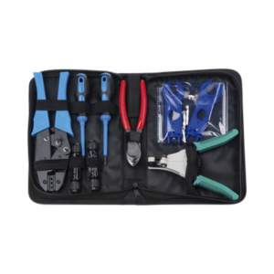 Kit de Herramientas para Instalación Solar / 13 Piezas / Conectores MC4 / Pelacable 2.5-6 mm² / Estuche Organizador