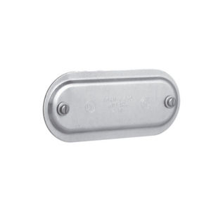 Tapa de Aluminio para Caja Condulet Ovalada de 3/4".
