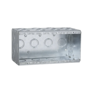 Caja Multigang de 4 Gangs/ Profundidad de 3-1/2 Pulgadas (8.89 cm)/ 24 Entradas de 1/2 - 3/4 Pulgadas (1.27 - 1.91 cm)