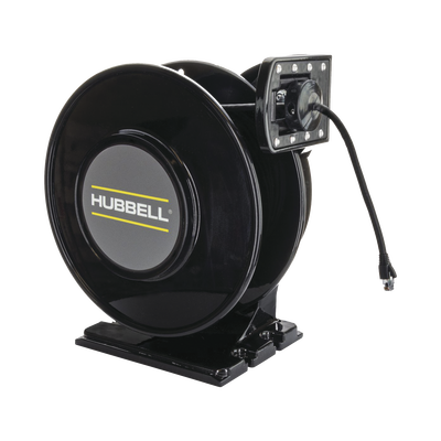 Carrete Industrial Negro de 50 ft (15.34 m) Cable CAT6.
