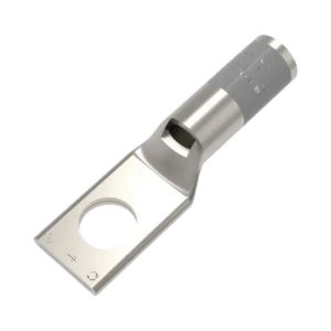 Zapata Terminal de Compresión BURNDY para Tornillo de 1/4" y Calibre 4 AWG / Barril Estándar.