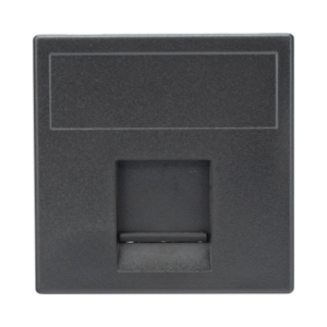 Módulo para Tomacorriente Euroamericano / Color Negro / 45x45 mm (1.77 x 1.77 pulgadas) / Compatible con Torres y Cajas para Escritorio de la Marca Simon