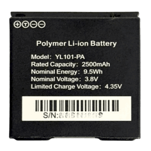 Batería de Respaldo / 2500 mAh / 3.8 VCC / Litio de Alta Densidad / 40 x 40 x 14 mm