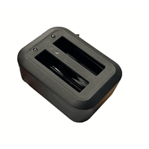 Base de Carga Dual para Baterías de Bodycam| Compatible con XMRX5V2| Diseño Compacto | Carga Rápida Dual |  Indicadores de Estado| Material ABS | No incluye Bateria.