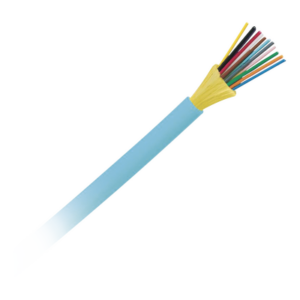 Cable de Fibra Óptica / 12 Hilos / Multimodo OM4 50/125 / Tight Buffer 900μm / Interior / OFNP Plenum / Dieléctrico / Precio Por Metro
