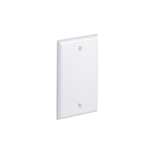 Placa de Pared Ciega / Vertical Plano / 70 x 115 mm (2.75" x 4.52") / UL 94V-0 / Blanco