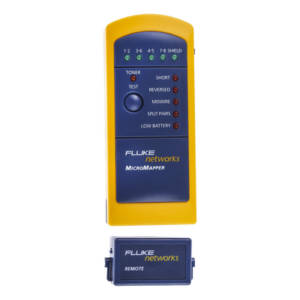 Probador de Mapa de Cableado MicroMapper, para Verificar Rápida y Fácilmente la Integridad del Cableado de Par Trenzado de Ethernet
