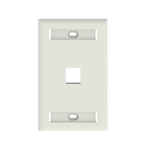 Placa de Pared Vertical / 1 Puerto Keystone / 69.8 x 114.3 mm / 2.75 x 4.5 pulg. / Montaje Vertical