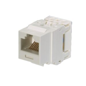 Conector Jack Keystone / Categoría 6 / Terminación 110 Impacto / RJ45 UTP / 250 MHz / Blanco