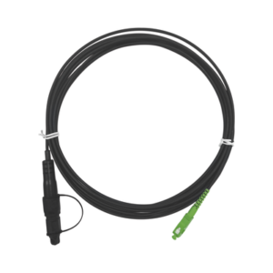 Jumper de Fibra Óptica / SC/APC a Caja FDP460 / Redondo / 5 m (16.40 ft) / Forro 3 mm / G657A2 / Negro / Simplex