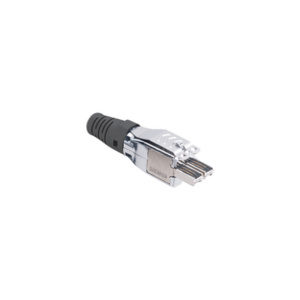 Plug TERA / 4 Pares / 22-23 AWG / S/FTP y F/FTP / Cat 7 y 7A / Blindado / Negro