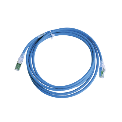 Patch Cord Z-MAX Cat6A S/FTP, CM/LS0H, 3.05 Metros (10 Pies), Color Azul