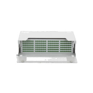 Distribuidor de Fibra Óptica / 144 Empalmes / 144 Acopladores SC/APC / 144 Pigtails SC/APC / 19" / 5 UR / 260 mm (10.2") Profundidad