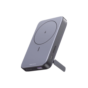 Power Bank MagSafe de 10000mAh NEXODE | 20W | 1 USB-C | 1 USB-A | Carga Rápida bidireccional | Soporta modo Standby | Soporte Plegable | Ultra Delgado | Ultra ligero | Compatible con iPhone 15/14/13/12 | Color Gris.