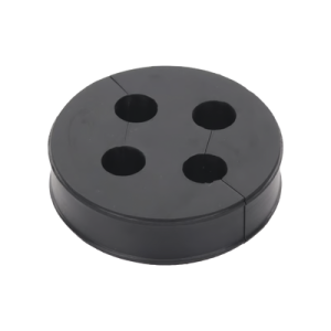 Inserto de Caucho para Placa Pasamuro / 4 Orificios / Cable 3/8 in / Diámetro Exterior 85 mm (3.34 in) / Grosor 25.4 mm (1 in) / EPDM