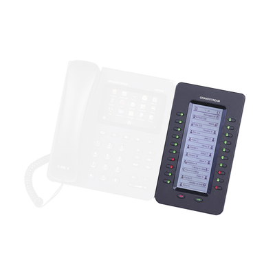 Módulo de Expansión de Teclas / 20 Teclas de Dos Colores / LCD Retroiluminada / Hasta 160 Extensiones / 4 Módulos en Cascada