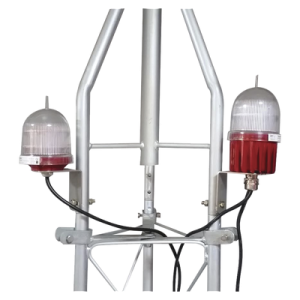 Lámpara de Obstrucción LED / Doble Lámpara / 100,000 Horas / 110-240 Vca / Certificación OACI L-810 / Protección Contra Rayos / Montaje Vertical u Horizontal