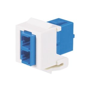 Módulo Acoplador / LC Duplex / Fibra Monomodo OS1/OS2 / Tipo Keystone / Cerámica Zirconia / Color Blanco
