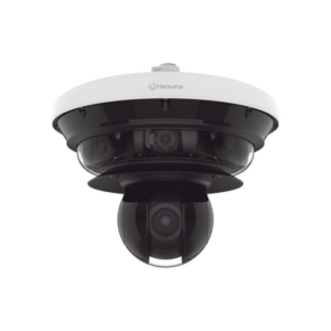 Cámara IP Multisensor 34MP (4 sensores 4K) con lentes motorizados / PTZ 2 MP 40X / Hasta 2 tarjetas MicroSD de 512GB / WDR de hasta 150dB / IP66 / IK10 / autoseguimiento / Inteligencia artificial para eventos