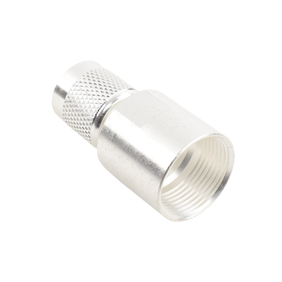 Conector Coaxial TNC Macho / 50 Ohm / Rosca / Para Cable LMR-400 y Equivalentes / Cuerpo Bronce Plateado / Contacto Oro / Aislante Teflón - Image 2