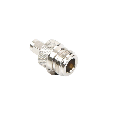 Adaptador RF Coaxial / SMA Macho a N Hembra / En Línea / Cuerpo Bronce Niquelado / Contacto Oro / Aislante Teflón - Image 2