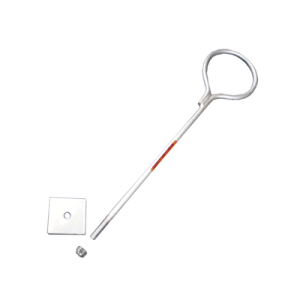 Ancla de Losa o Pared / Varilla 1/2" (12.7 mm) / 90 cm (2.95 ft) / Argolla 14 cm / Galvanizado por Inmersión