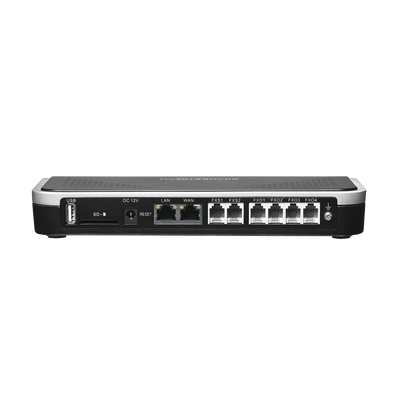 Conmutador IP-PBX de 4 puertos FXO + 2 FXS, 45 llamadas concurrentes, 500 usuarios y doble puerto Gigabit - Image 3