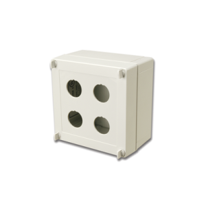Caja Industrial de Conexión / IP66/IP67 NEMA 4X / 4 Puertos Cobre o Fibra / 48 Fibras / 5.1 x 5.1 x 3.2 in