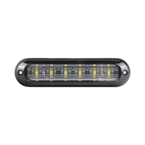 Luz Auxiliar Ultra Brillante / IP67 / 6 LEDs 3W / 12 Patrones / ECE R65 / SAE J595 / 142.6x36x14 mm / 5.6x1.4x0.6 in