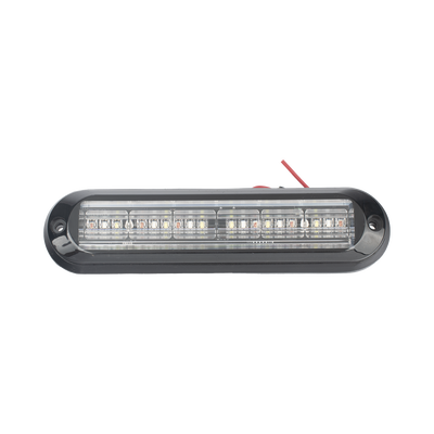 Luz Auxiliar / 18 LEDs 3W / IP67 / Tricolor Rojo/Claro/Azul / 142.6×36×14 mm / 12 Patrones / ECE R65 / SAE J595 Clase I