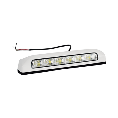 Luz de Escena LED / 6 LED / 75 lm / IP67 / 12-24 VCC / 0.1 A / 203 x 41 x 29 mm / 8 x 1.6 x 1.1 in / -30°C a +50°C / Bisel Blanco - Image 2