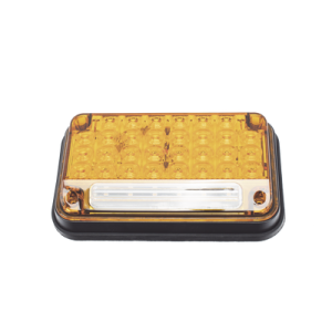 Luz de Advertencia LED / 7x4 pulgadas / 66 LED Alta Intensidad / 12 VCC / 10 Patrones de Destello / Mica Ámbar / Montaje Permanente
