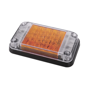 Luz de Advertencia LED / 7x4 pulgadas / 66 LED de Alta Intensidad / 12 VCC / 10 Patrones de Destello / Montaje Permanente