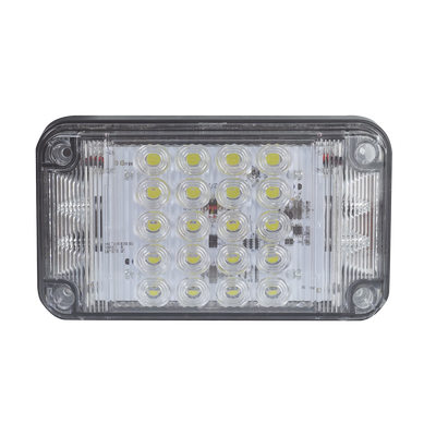 Luz de Advertencia LED / 7x4" / 66 LED / 12 VCC / 1 A / 10 Patrones de Destello / Luz de Trabajo Integrada