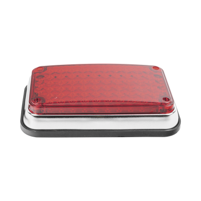 Luz de Advertencia LED / 6x4" / 66 LEDs / 12 VCC / 1 A / 10 Patrones de Destello / Montaje Permanente / Color Rojo - Image 2