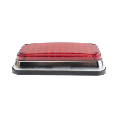 Luz de Advertencia LED / 66 LEDs / 6x4 Pulgadas / 12 VCC / 10 Patrones de Destello / Montaje Permanente