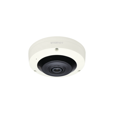 Cámara Fisheye IP / 6 Megapixel / 60 fps / WDR 150 dB / IR 15 m (49.2 ft) / PTZ Digital 8X / Audio y Alarma / Video Analíticos Avanzados