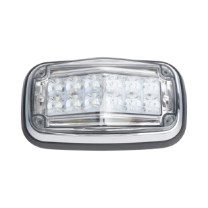 Luz de Advertencia LED / 8 x 4 in / 12 LEDs / 11 Patrones de Destello / IP67 / 12-30 VDC / SAE J595 J845