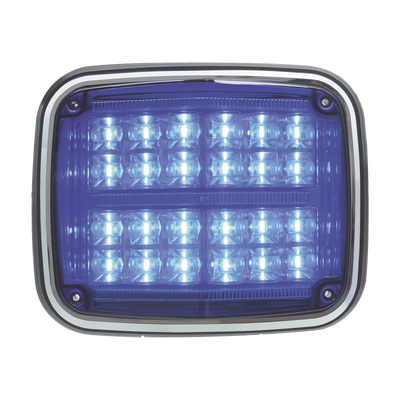 Luz de Advertencia LED / 24 LEDs / 11 Patrones Programables / IP67 / 12-30 VCC / 24 W / Policarbonato